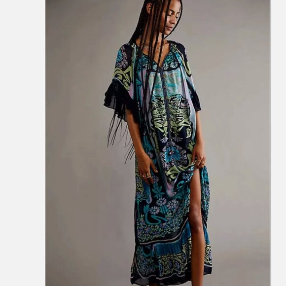 Free People Back to Barcelona Kaftan • Size M - Picture 2 of 8